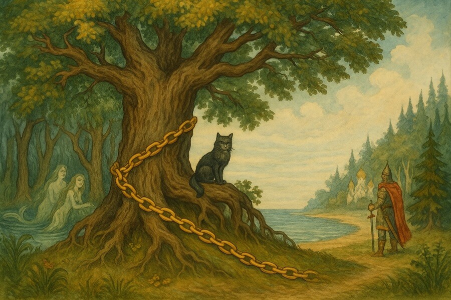 У лукоморья дуб зеленый